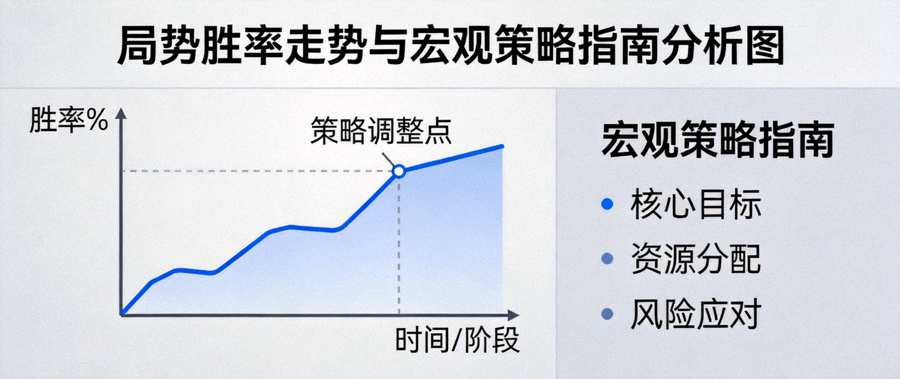 局势胜率走势曲线与宏观策略指南分析图